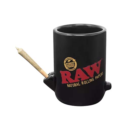 Kubek RAW z otworem na jointa - RAW Wake-Up and Bake-Up Coffee Mug